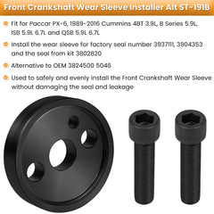 E-cowlboy installer being used to seat a wear sleeve correctly