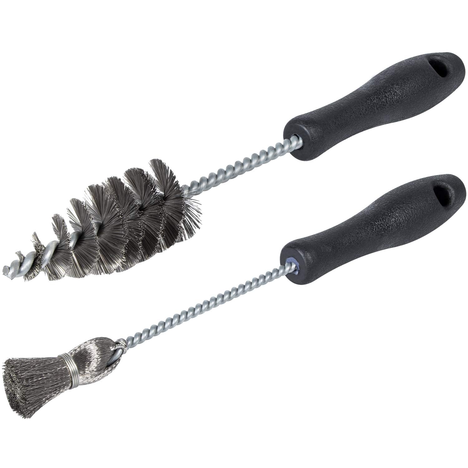 E-cowlboy brushes on workbench with tools showing professional workshop use