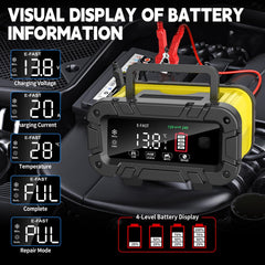 E-FAST side vents and cooling fan visible for sustained high-amp performance benefit