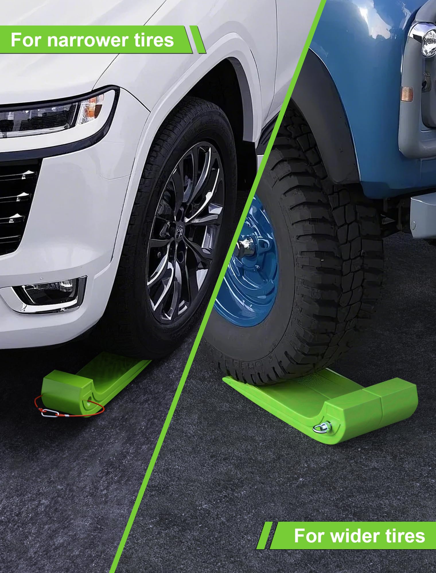 E-SDS skate positioned under a wheel as a flatbed truck loads vehicle safely