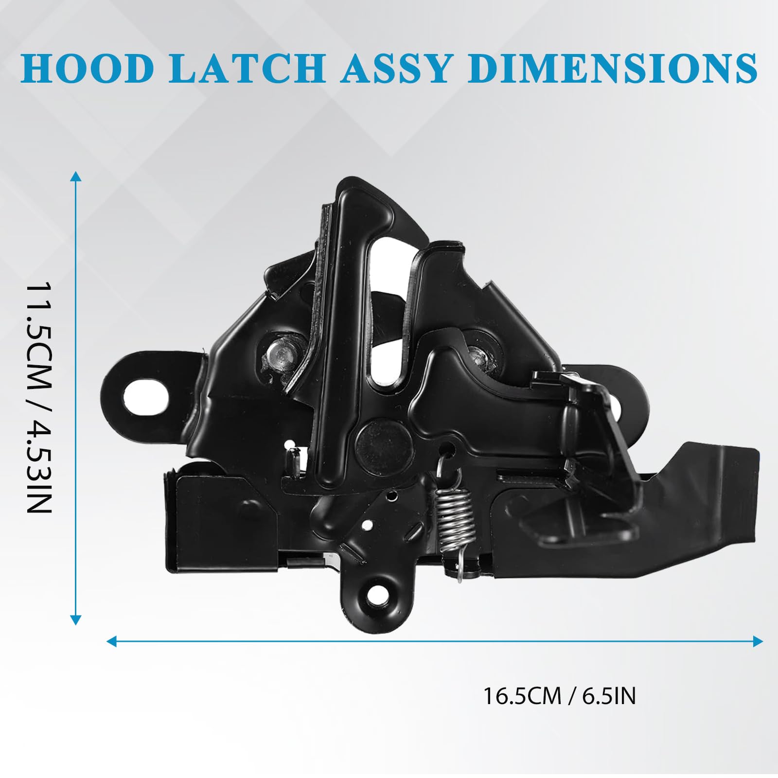 E-Vniko latch installed under Camry hood demonstrating secure closure benefit