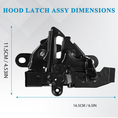 E-Vniko latch installed under Camry hood demonstrating secure closure benefit