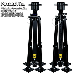 EagBLB drill-compatible jack head detail enabling fast, powered height changes