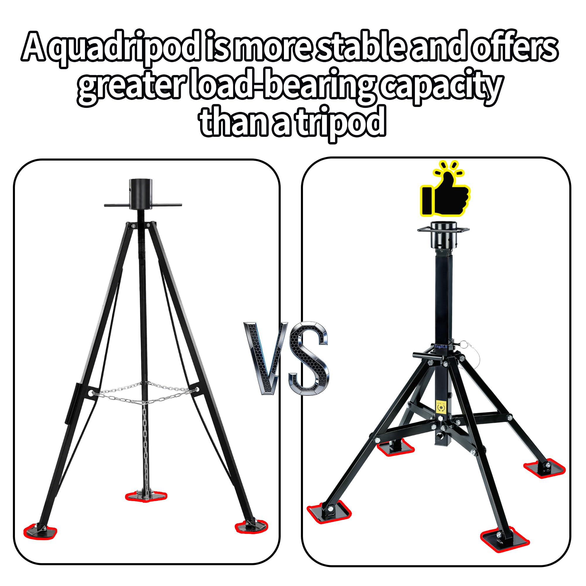 EagBLB installed under king pin providing immediate wobble reduction