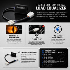 Eagle Lights equalizer OEM-style connectors ready to plug into Harley harness