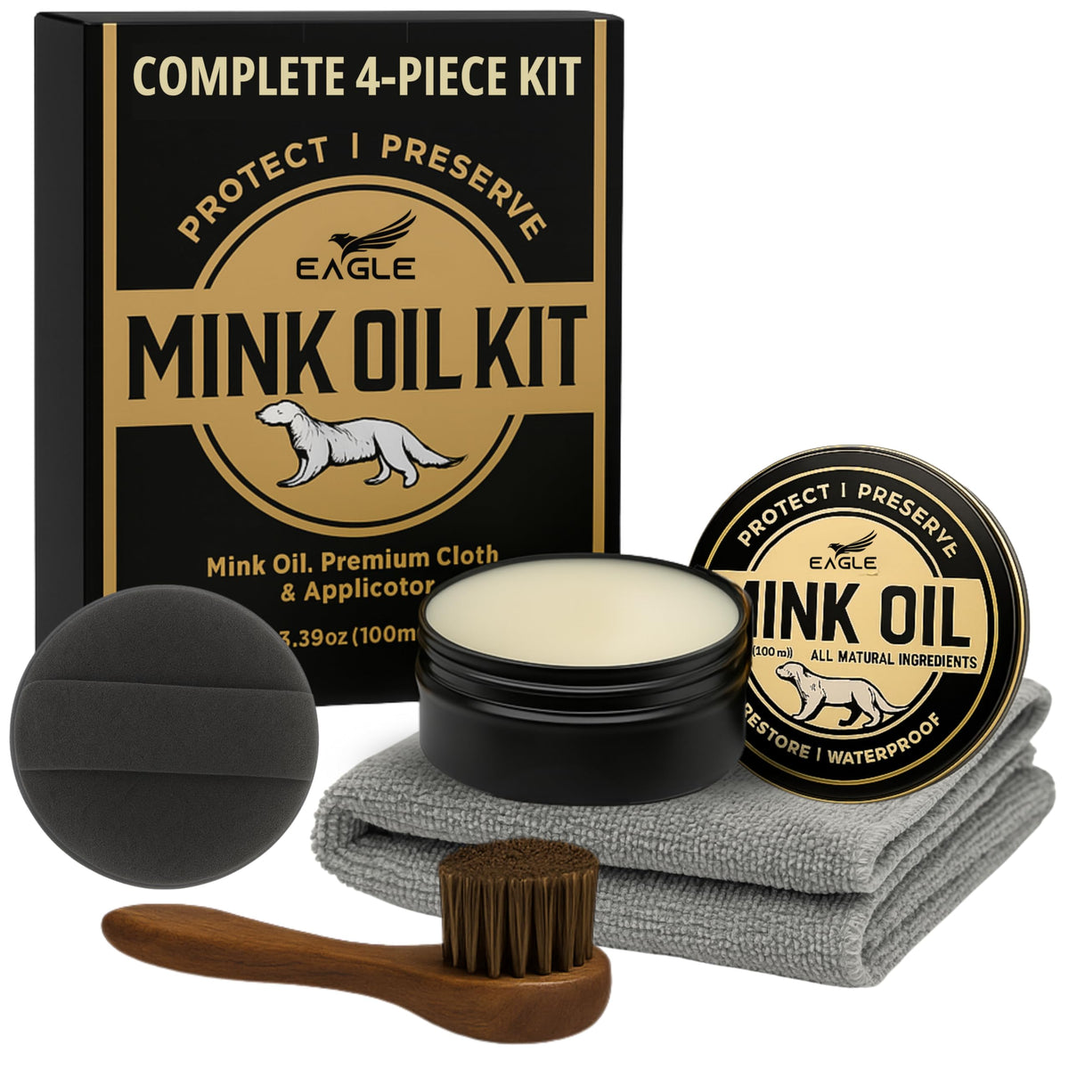 Eagle kit front packaging showing contents and benefits