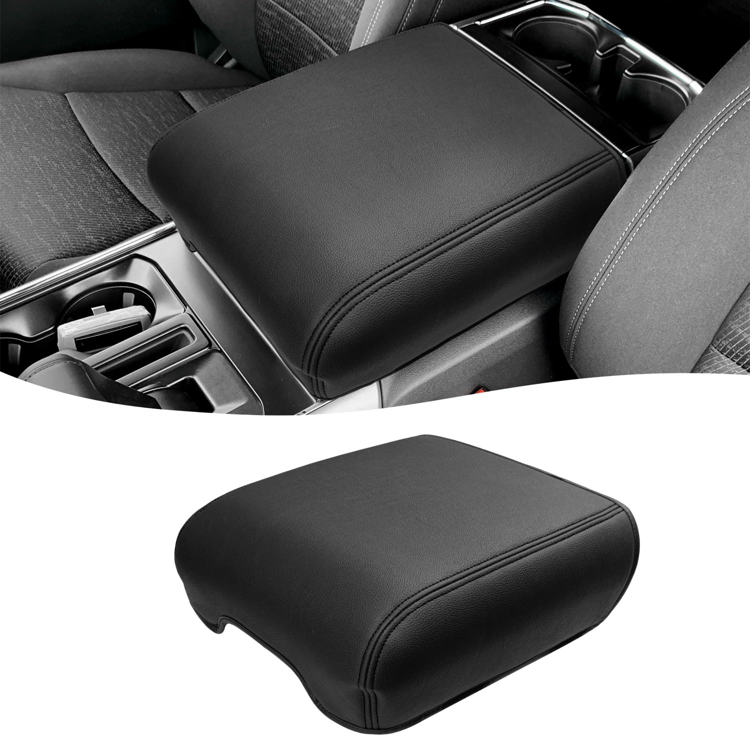 Eaglecover front view on Ford F150 bucket armrest shows sleek protection