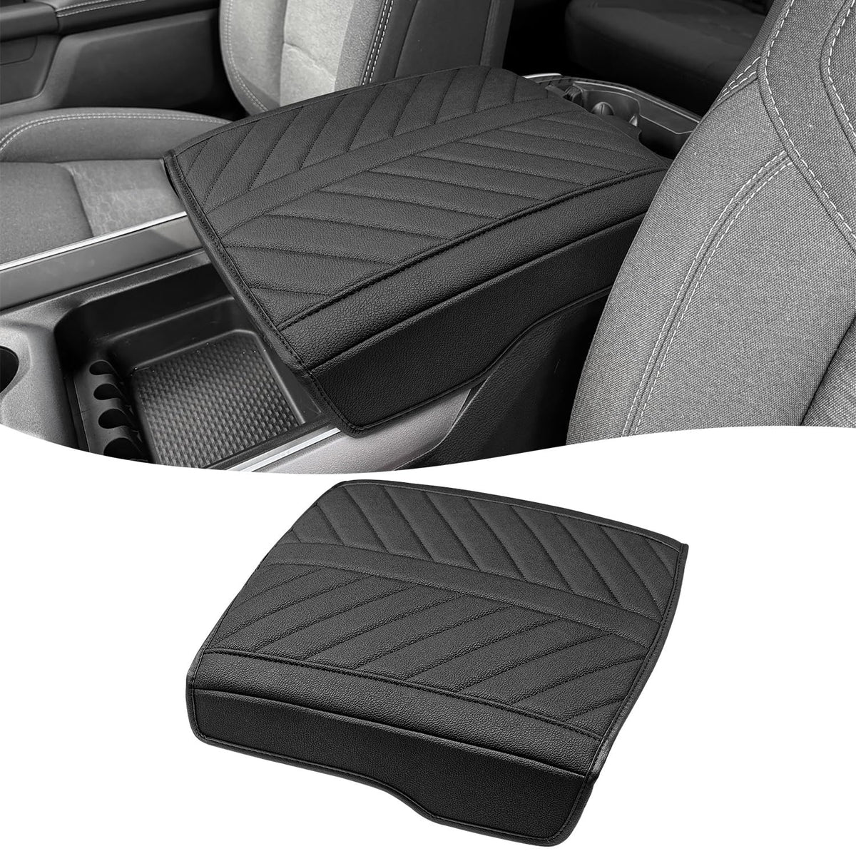 Eaglecover front view on console showing sleek protection and improved comfort
