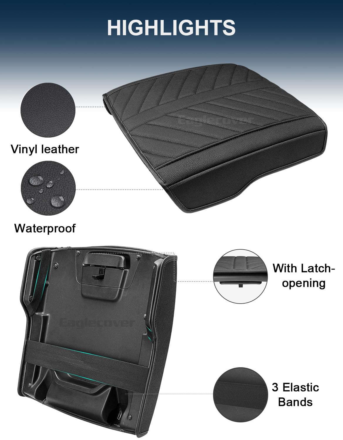 Eaglecover covering console protecting against pet scratches and daily wear