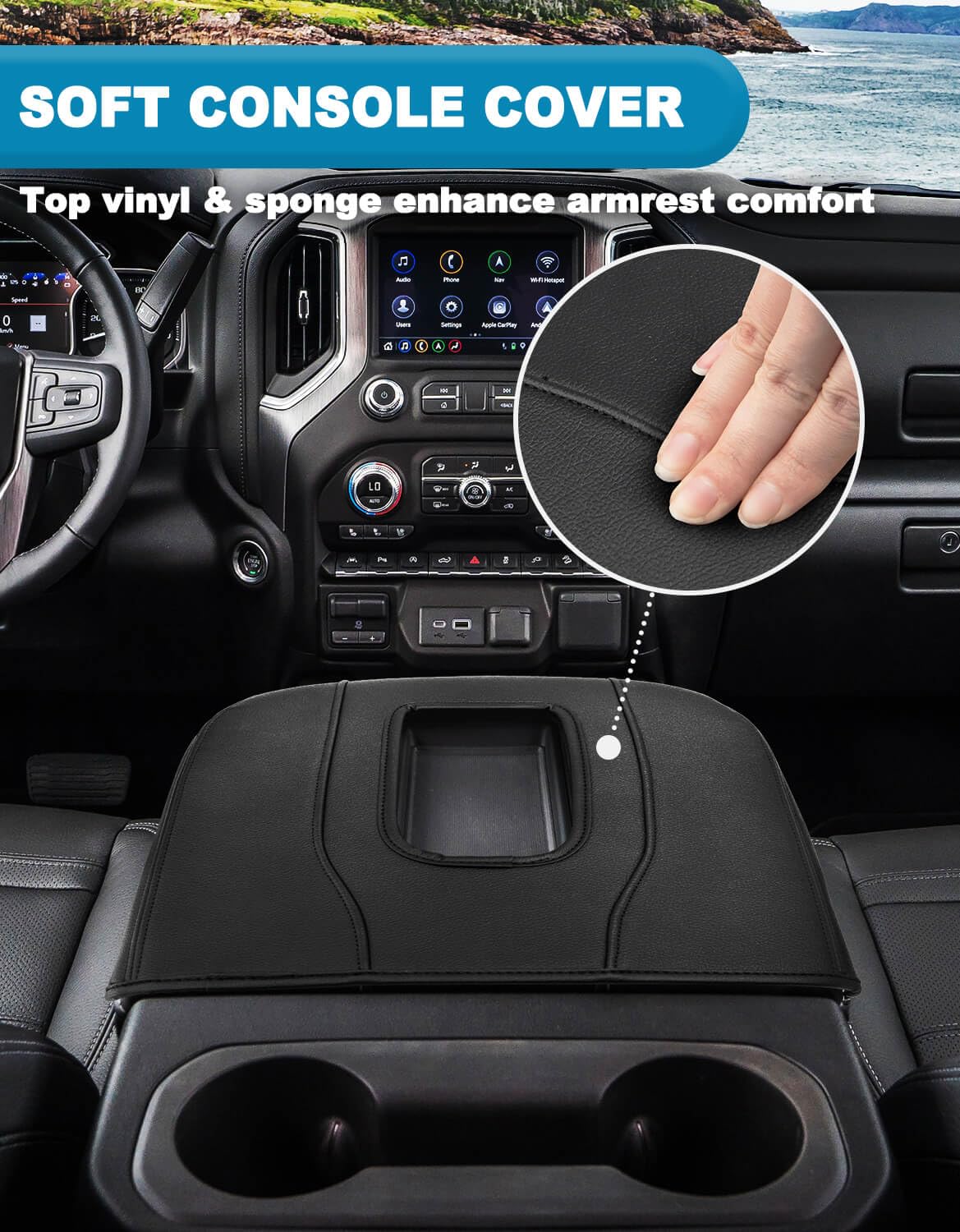 Eaglecover side profile mounted in GMC truck demonstrating neat OEM look