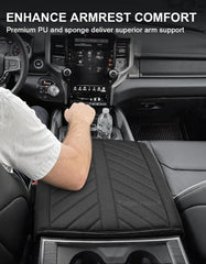 Eaglecover side profile displaying thick sponge cushion for added arm comfort