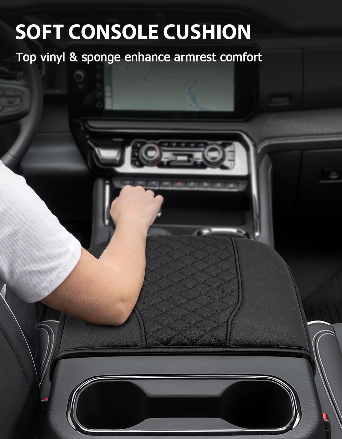 Eaglecover strap detail and elastic fastenings keeping cover secure