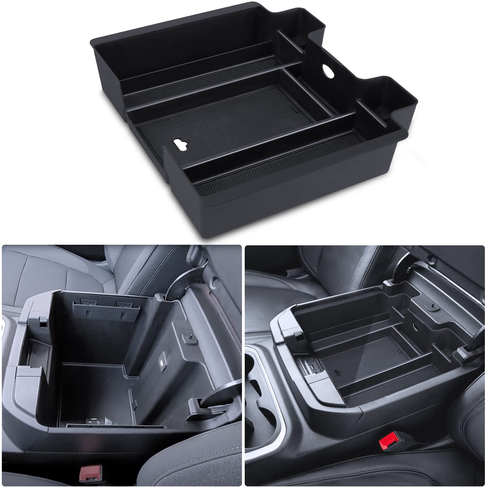 Eamplest lifestyle truck interior with tray showing tidy armrest benefit
