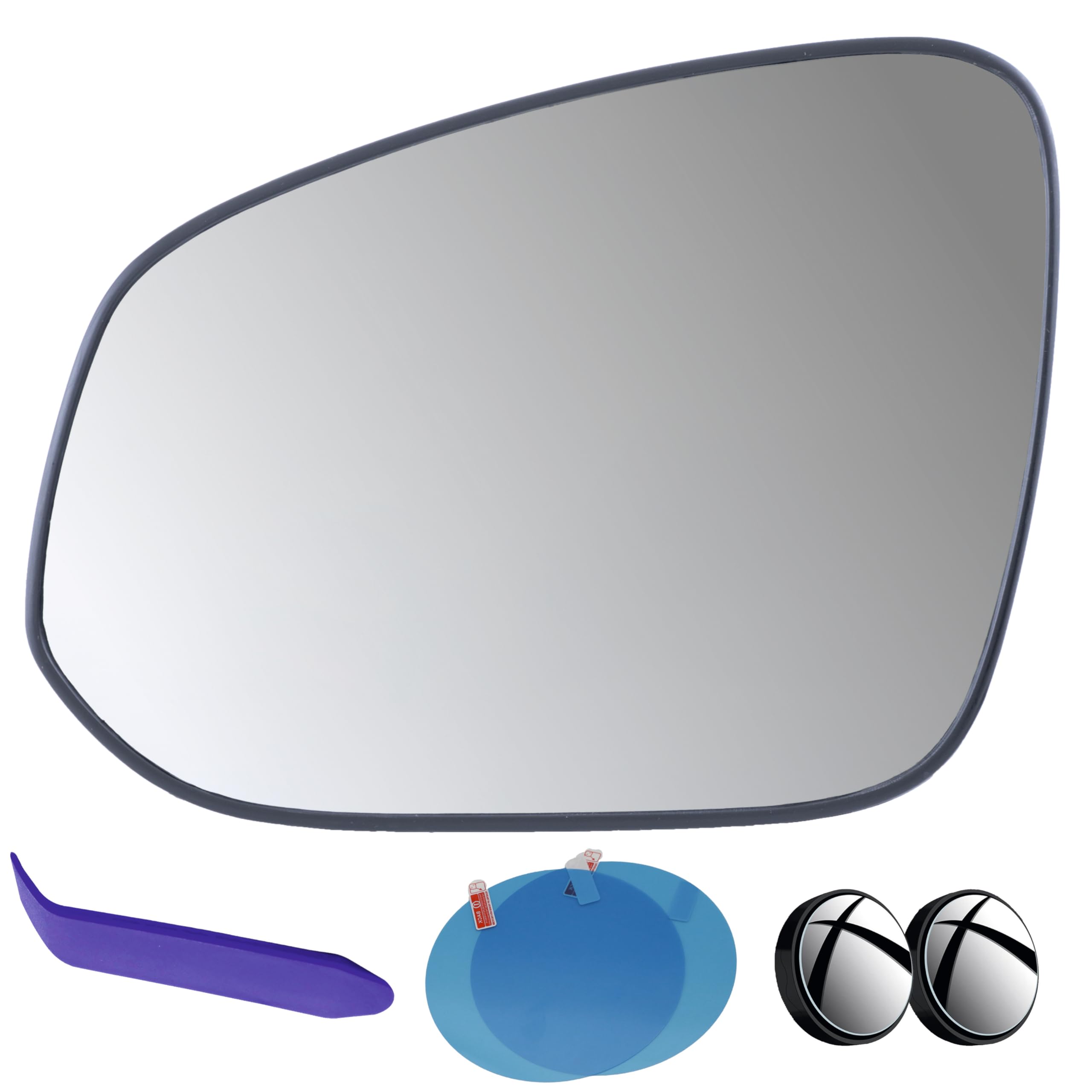 EAP driver side mirror front view showing fit and finish for Toyota models