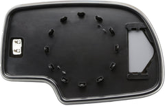 EAP mirror glass closeup showing heater grid and quick defrost benefit