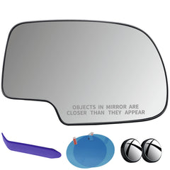 EAP right passenger mirror glass front view showing clear reflective surface and fitment benefit