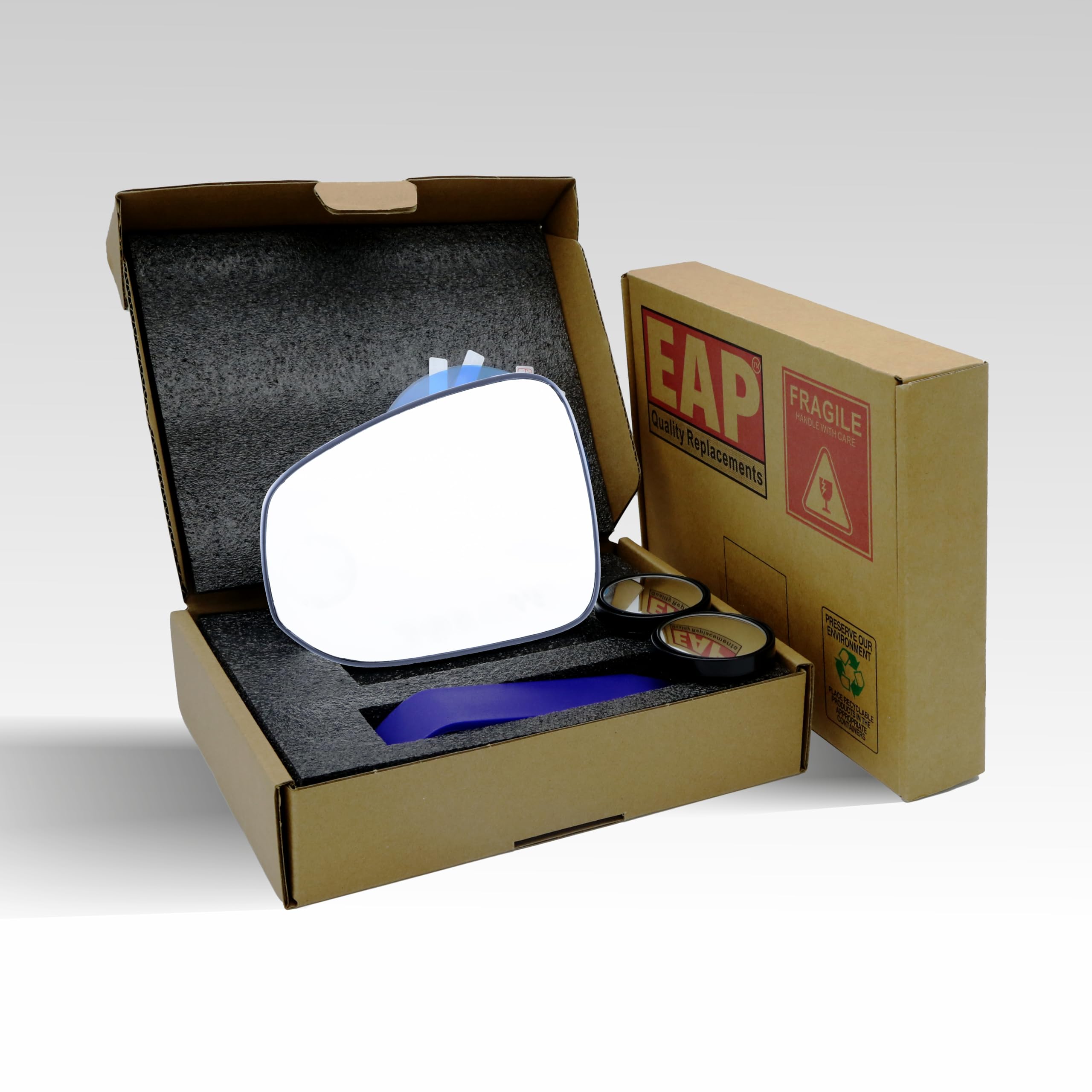 EAP two wide-view spotters arranged to expand side visibility benefit