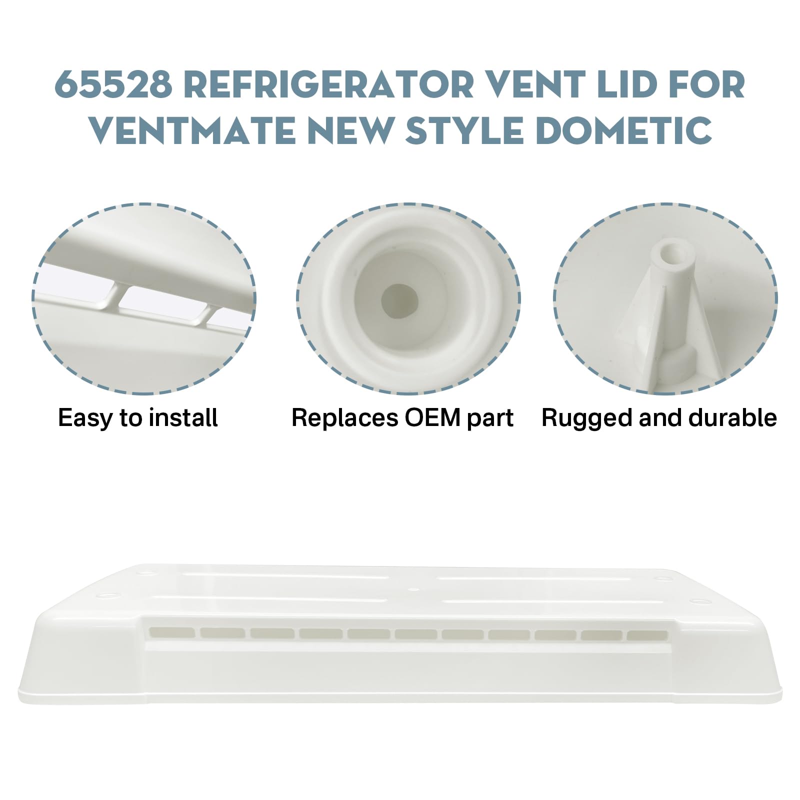 Earthtec lid mounted on RV roof showing correct installation and protection