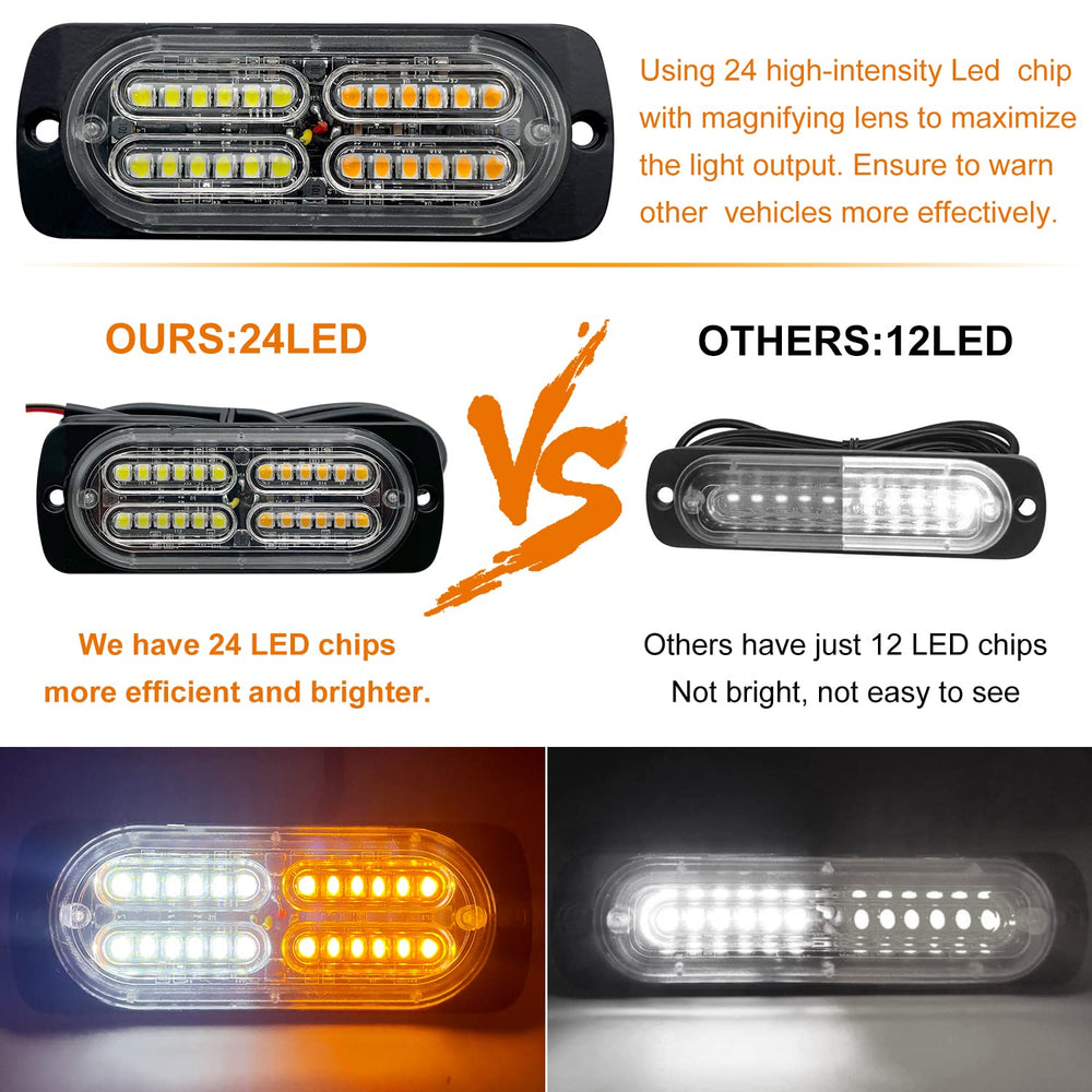 EASE2U strobe light mounted on truck bumper demonstrating increased roadside safety