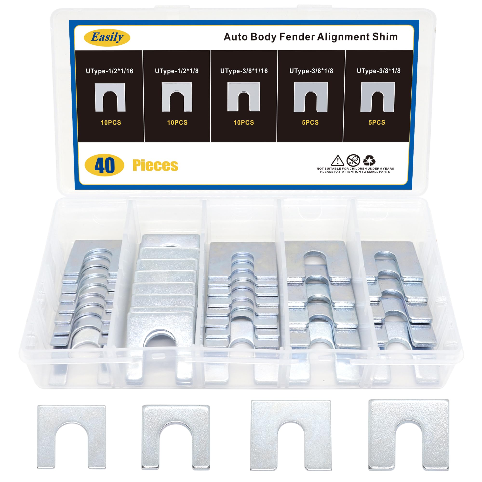 Easily front packaging showing kit and sizes for quick selection benefits