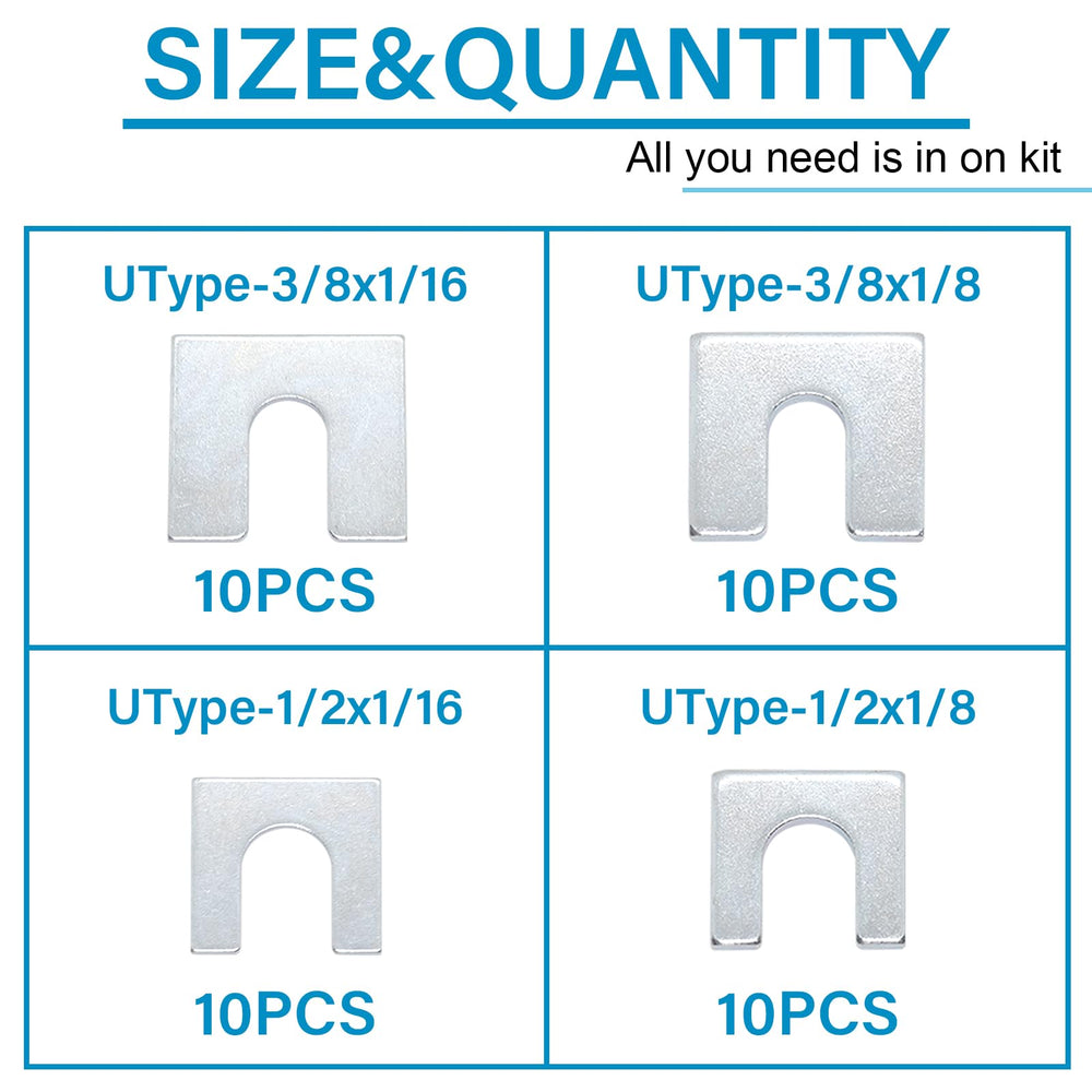 Easily close-up zinc-plated shim surface showing corrosion resistance benefit