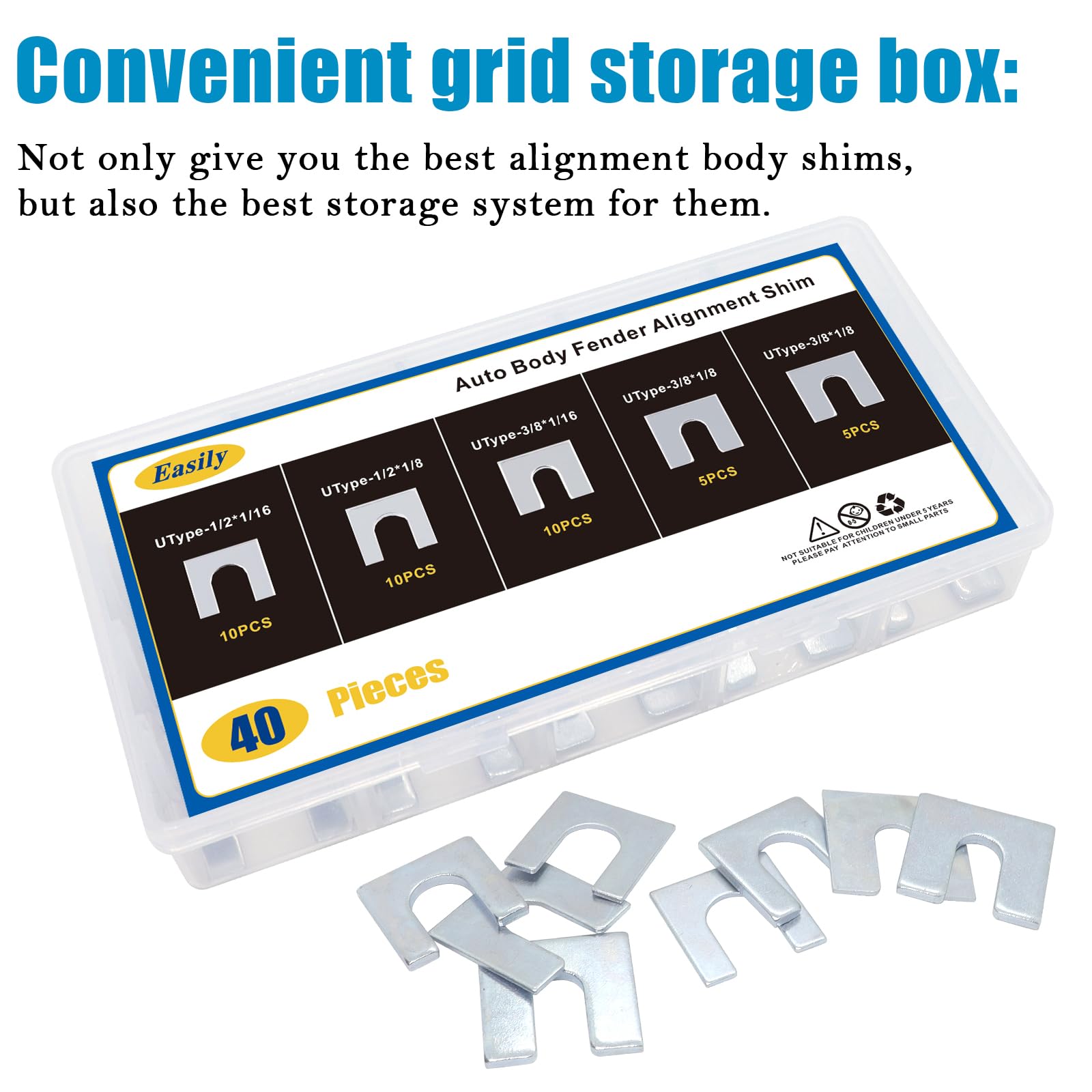 Easily transparent storage box with labeled compartments for organized access benefit