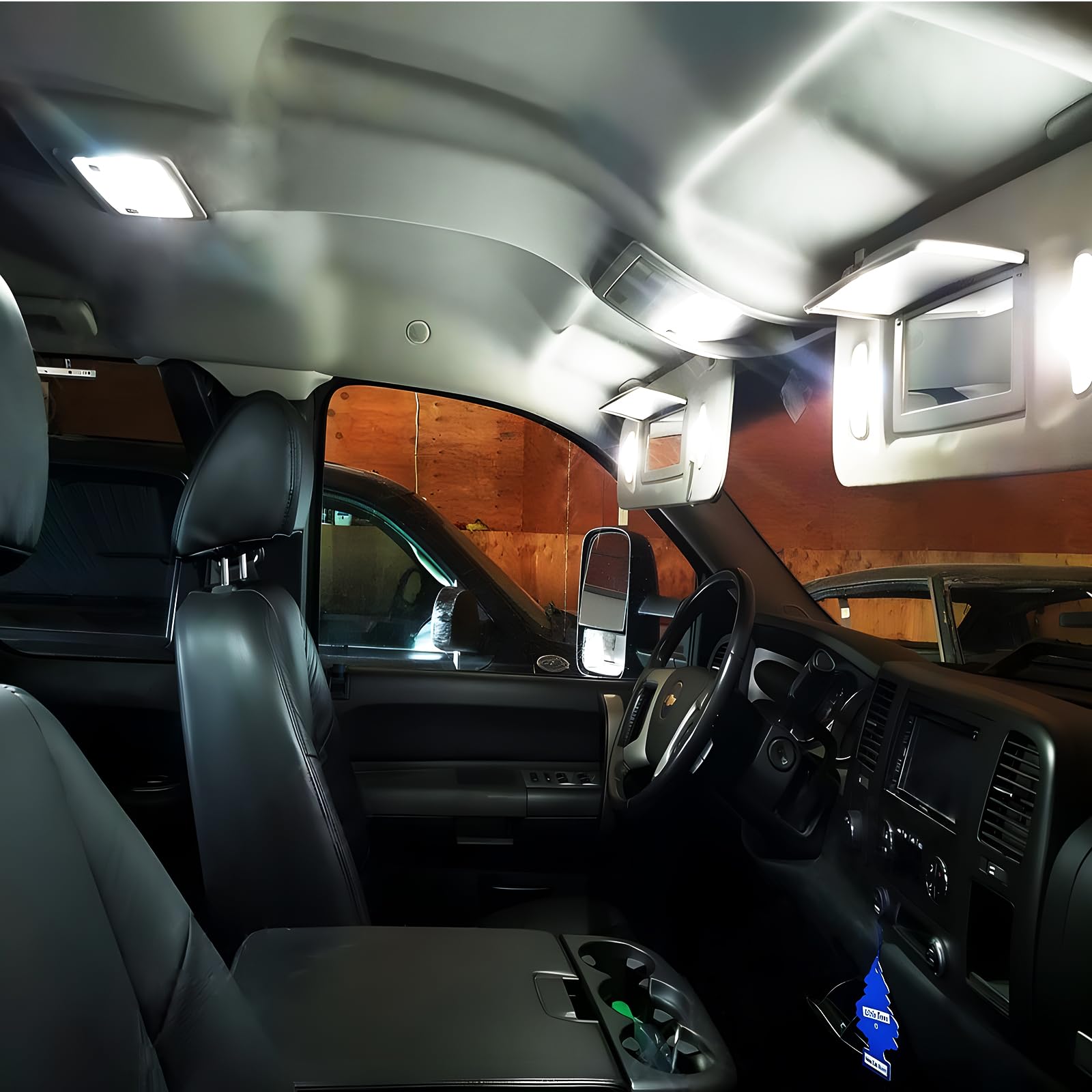 EASY EAGLE license plate light installed on Silverado enhancing rear illumination and safety