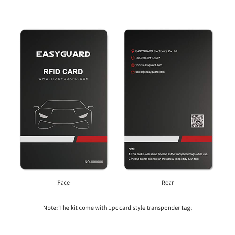 EASYGUARD size scale comparison with ruler showing compact footprint for easy fit