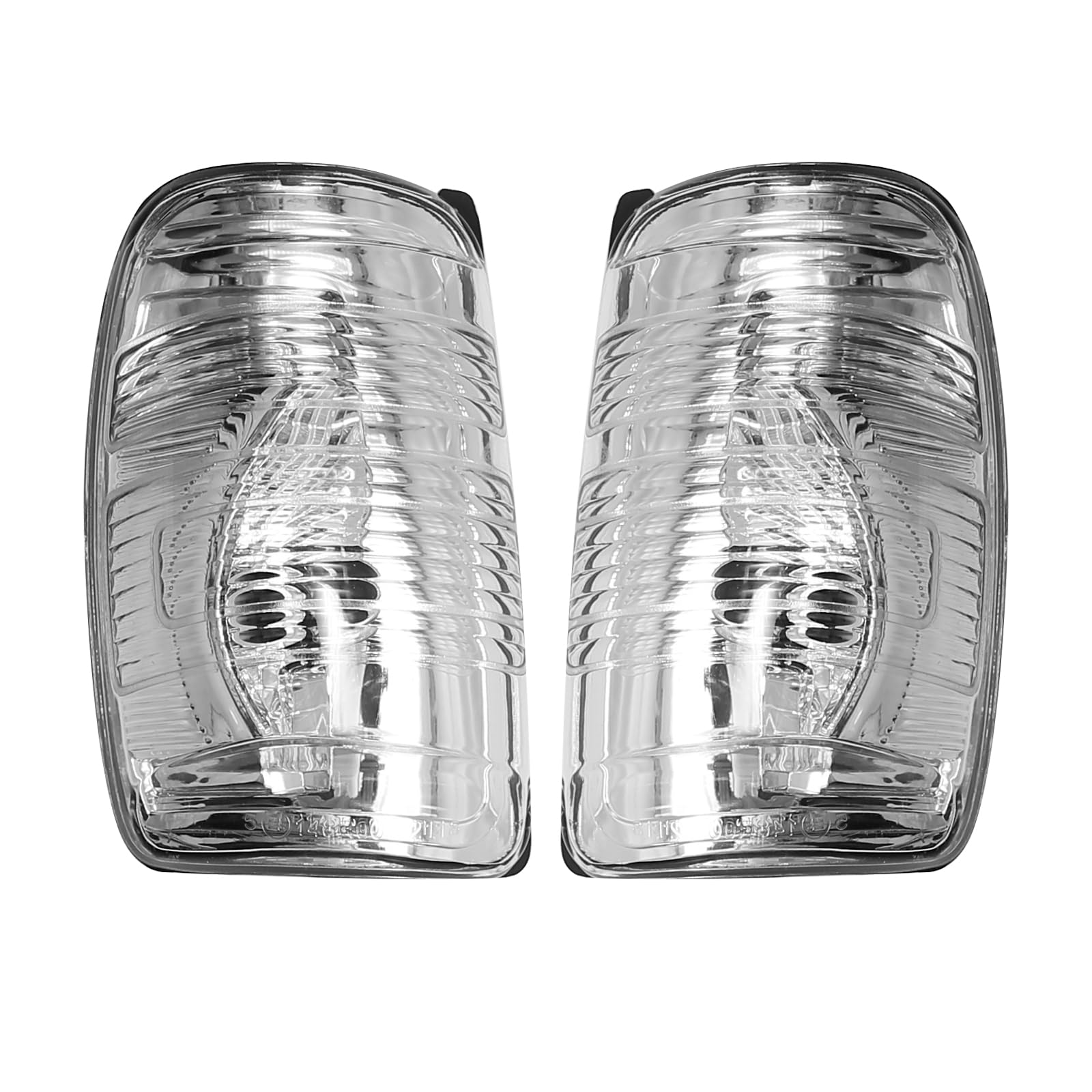 EATAKWARD front view of both mirror signal lenses showing clean fit