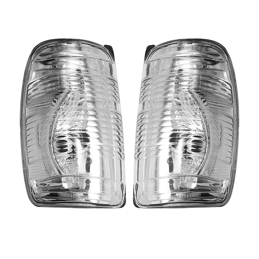 EATAKWARD front view of both mirror signal lenses showing clean fit