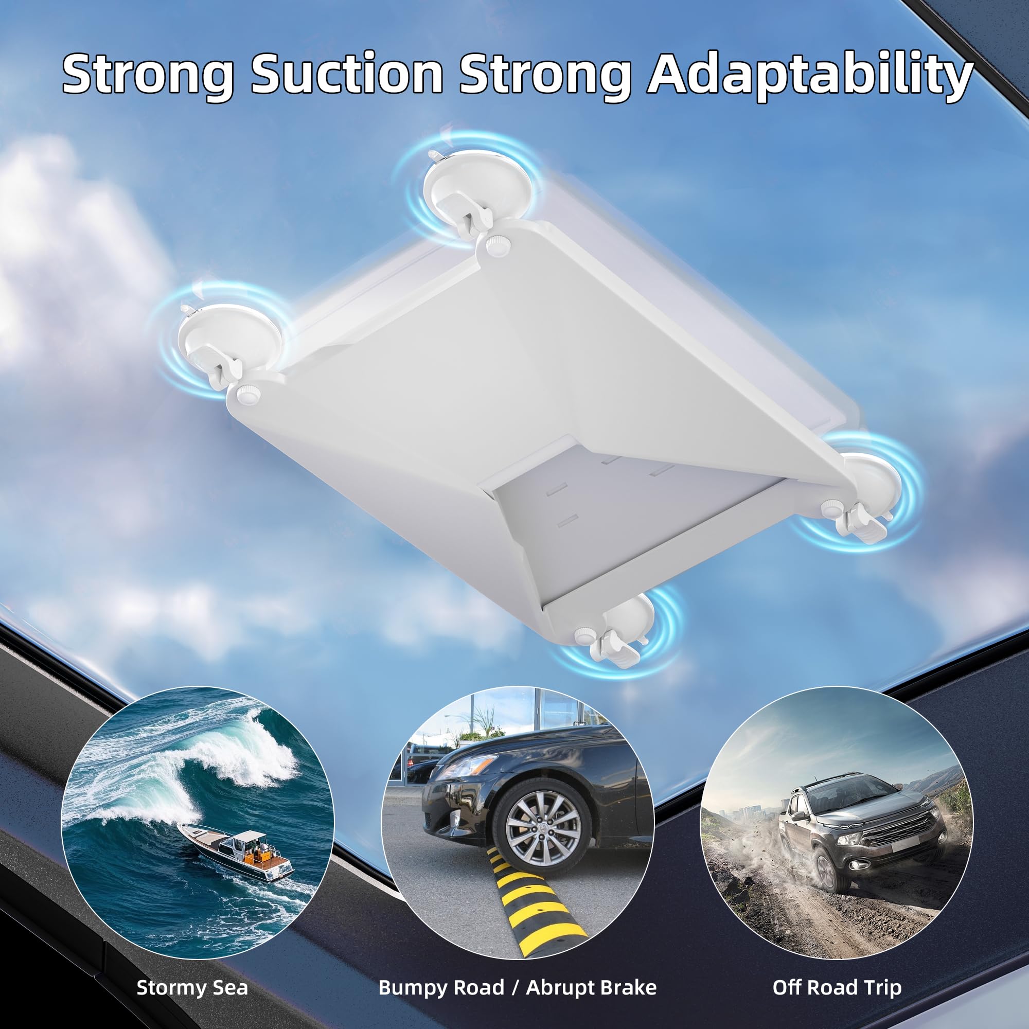 EAZUSE Starlink Mini mounted on sunroof demonstrating easy installation benefit