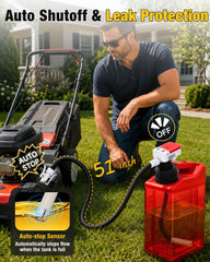 Eazy2hD auto-stop sensor close-up preventing overfill and spills