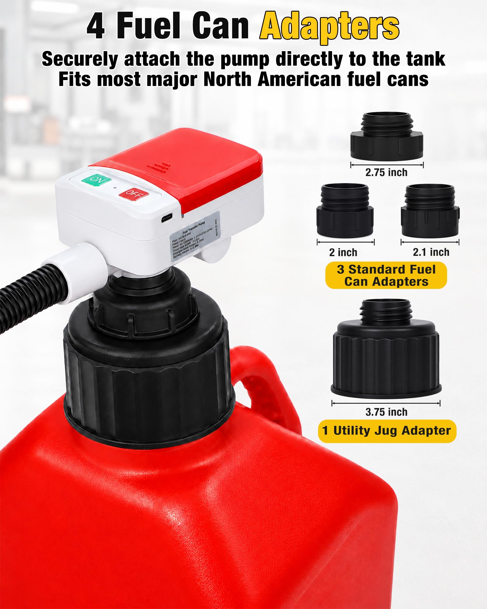 Eazy2hD pump refueling a lawnmower quickly and without lifting