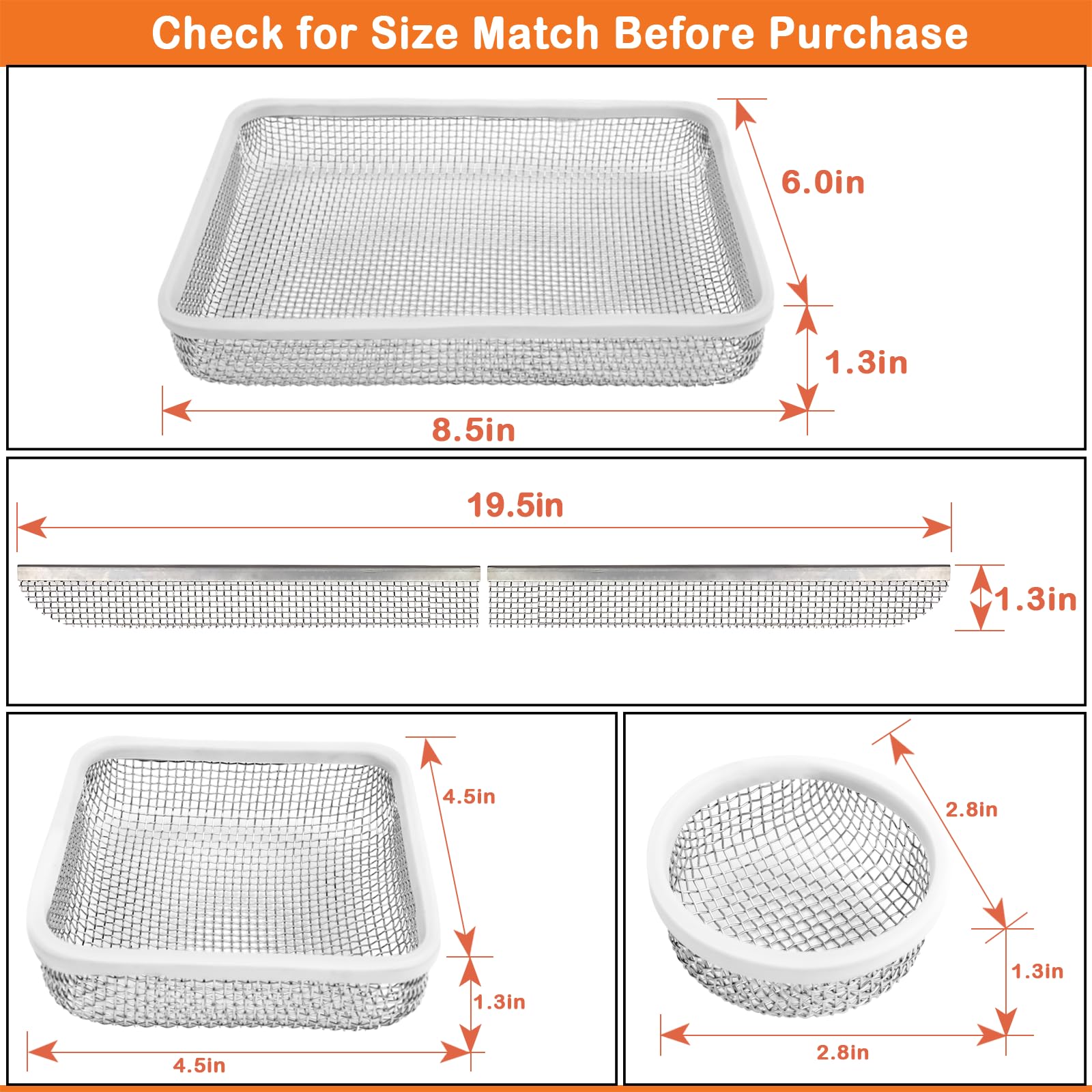 Eazy2hD round screen detail showing secure fit and durable mesh to protect circular vent openings.