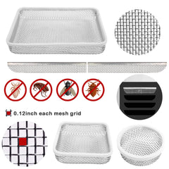 Eazy2hD stainless steel mesh close-up showing corrosion-resistant weave that maintains airflow and blocks debris.