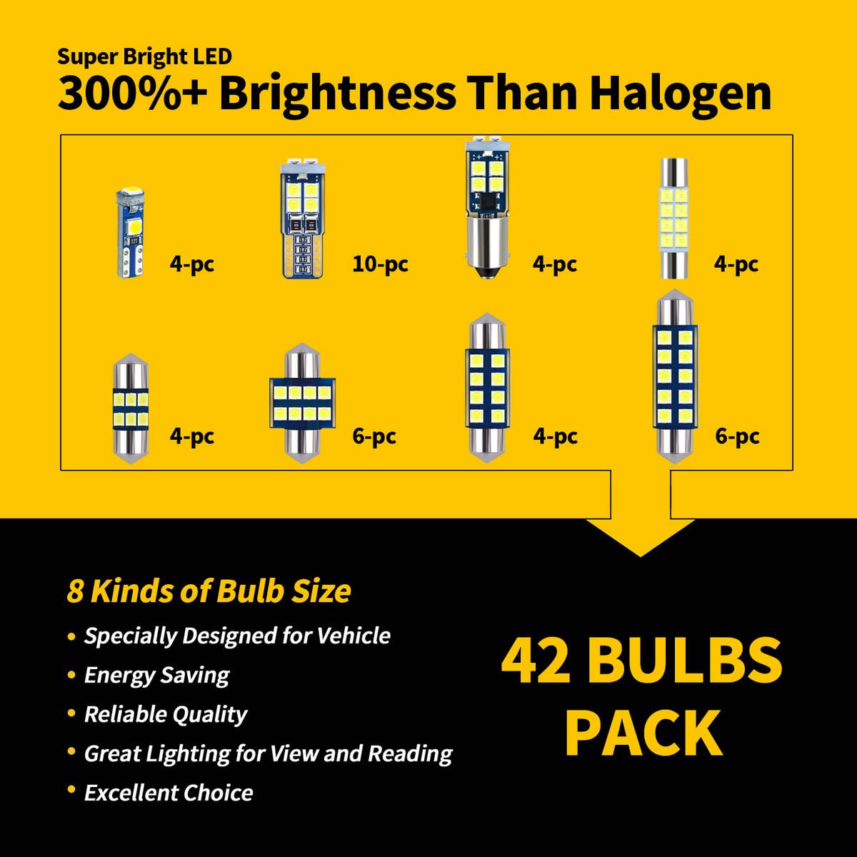 EBAIFUN LED installed in dome/map light delivering clearer cabin visibility