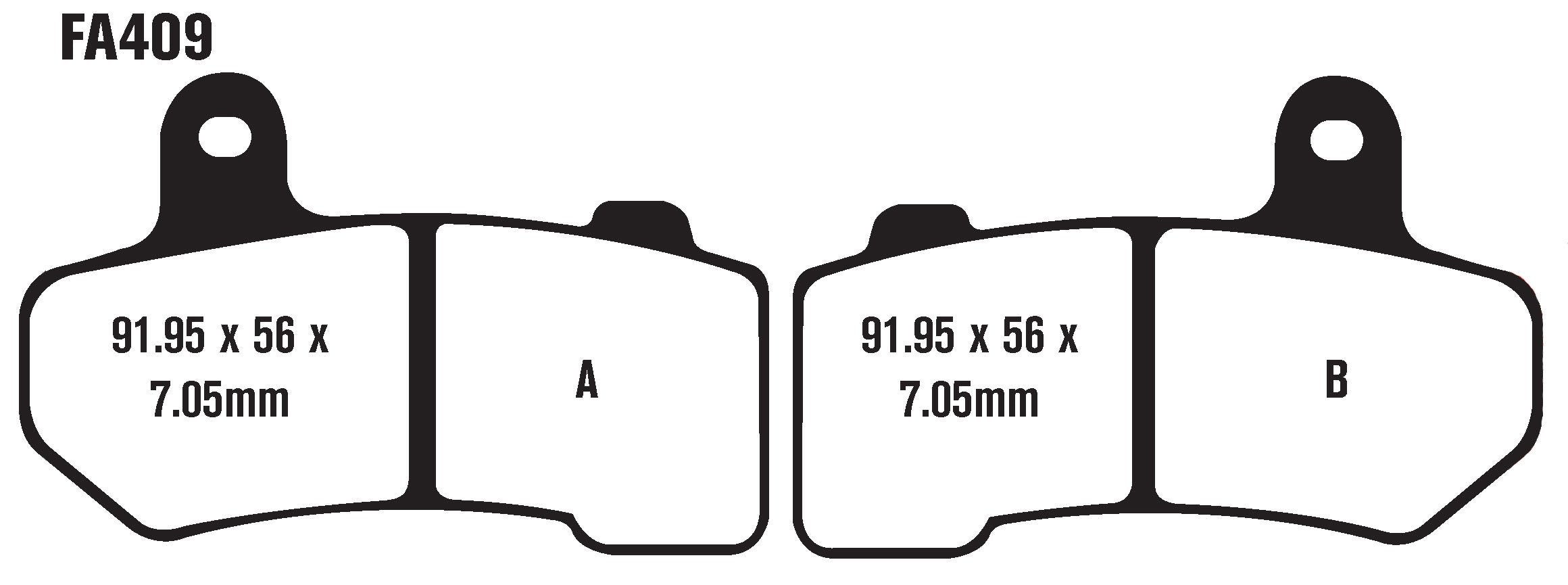 EBC FA409V close-up of chamfered edge demonstrating quieter engagement