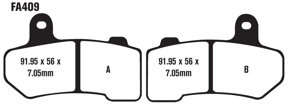 EBC FA409V close-up of chamfered edge demonstrating quieter engagement