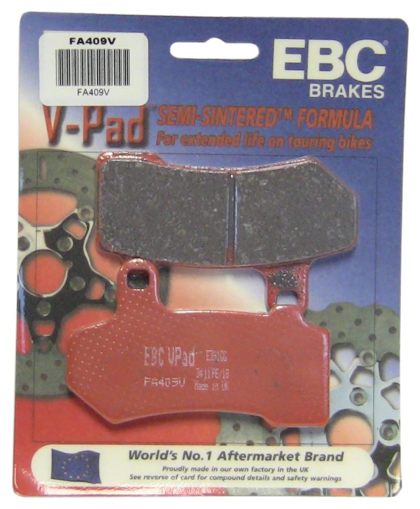 EBC FA409V front-face view showing pad shape and OEM fit benefit
