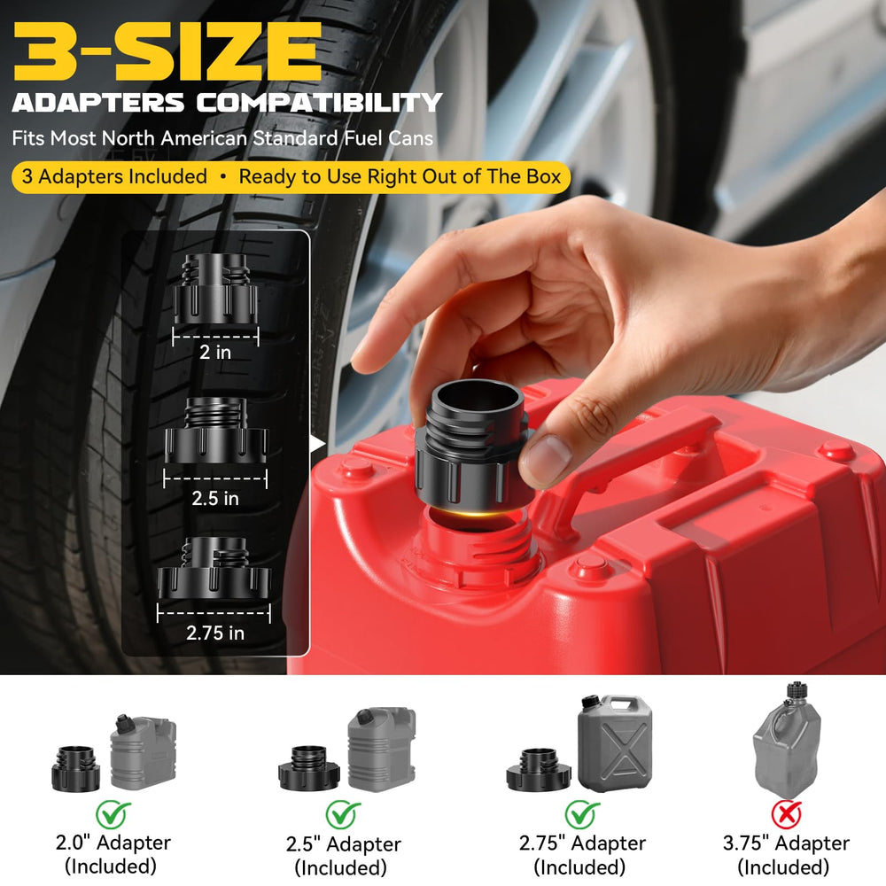 Ecarke three adapters laid out for quick selection of correct can fit