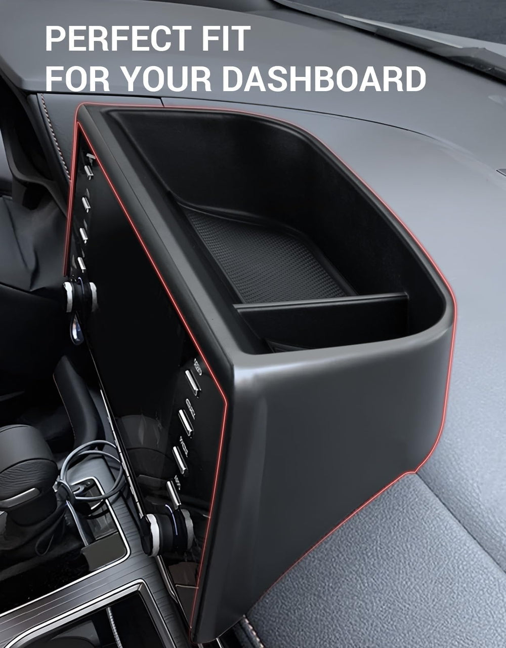Ecarzo installed behind screen in Sienna providing hidden organization benefit