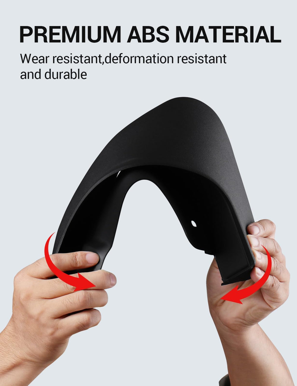 Ecarzo rear right mud flap with installation hardware for easy mount