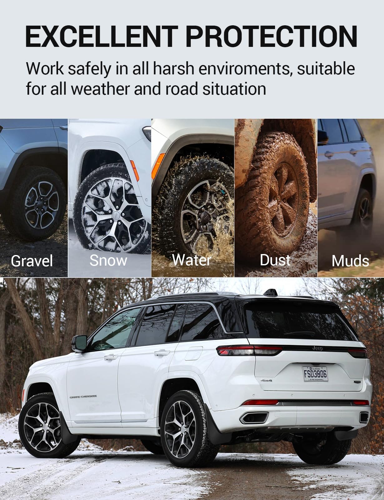 Ecarzo side profile on Grand Cherokee demonstrating factory-fit look