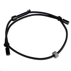 ECBANLI bracelet front view showing band and striker bead for quick access