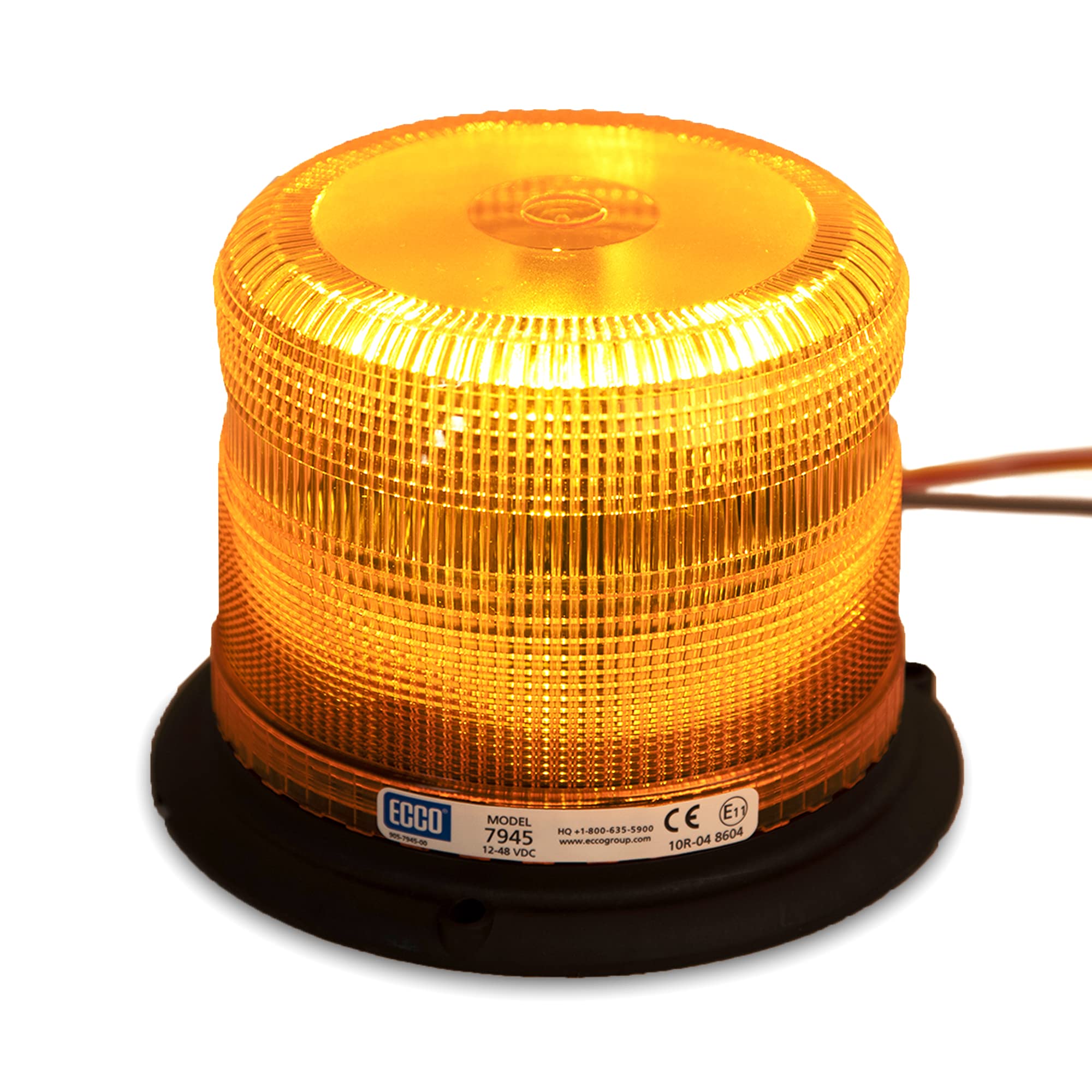 ECCO 7945A side profile illustrating compact housing and low wind load