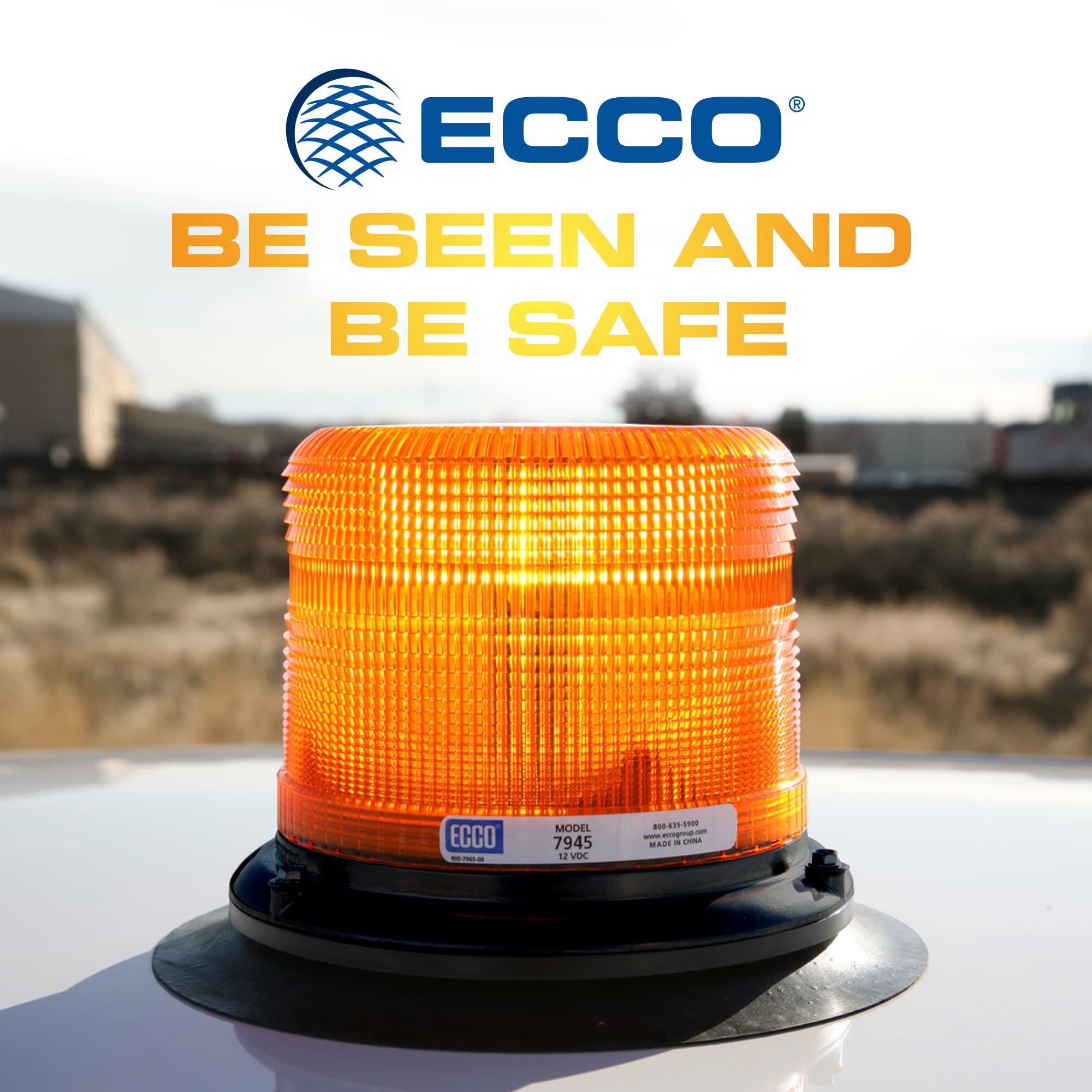 ECCO 7945A top bezel detail showing lens clarity and durable construction