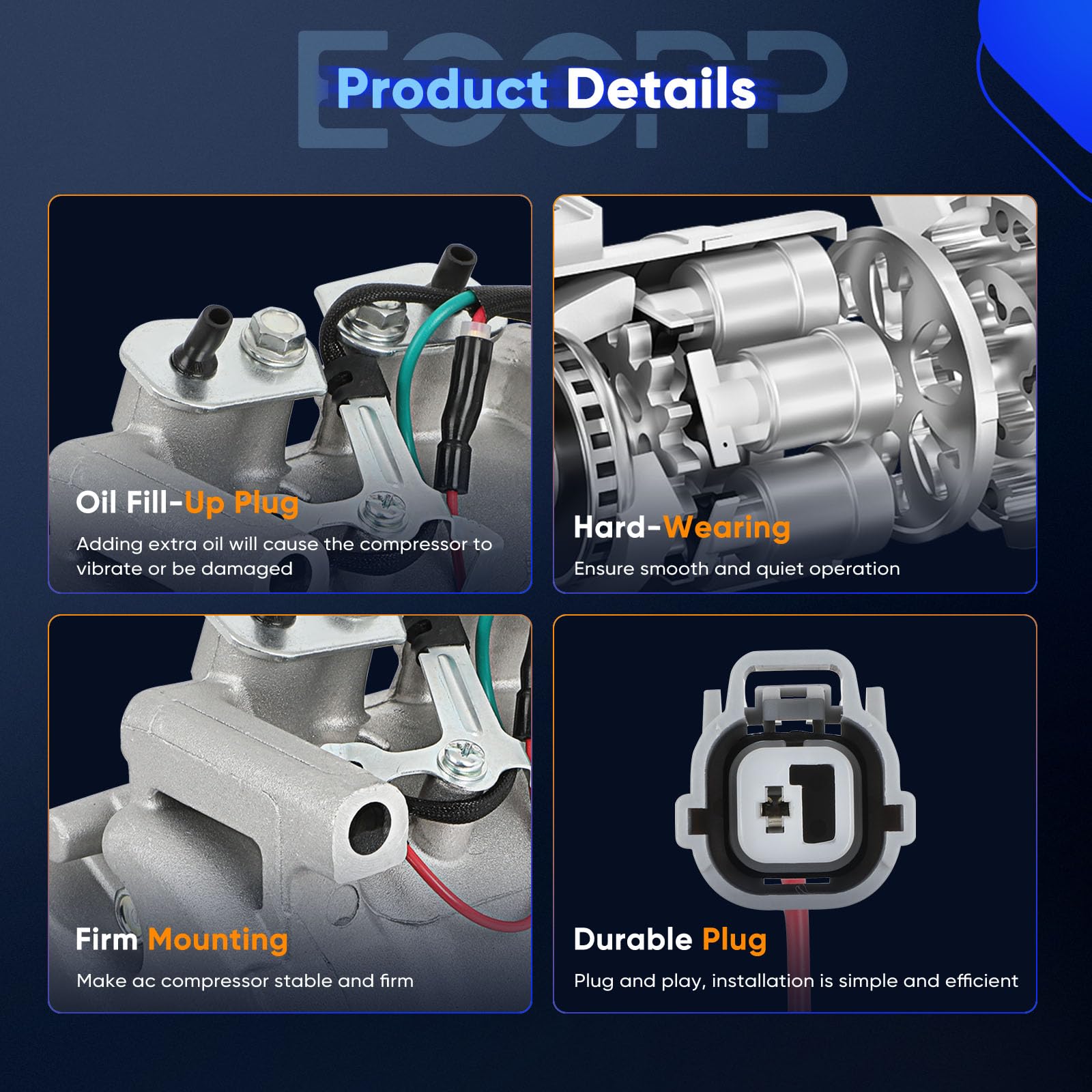 ECCPP clutch assembly detail highlighting included clutch for simplified installation