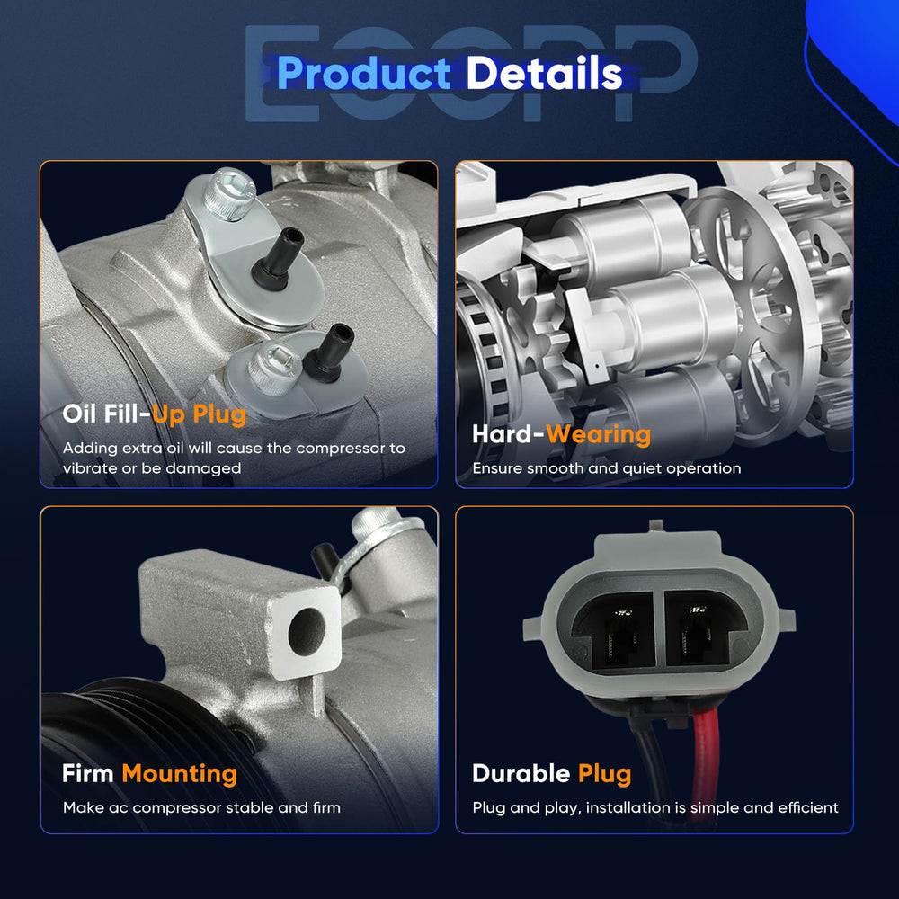ECCPP product label with OEM cross-reference numbers for easy part verification