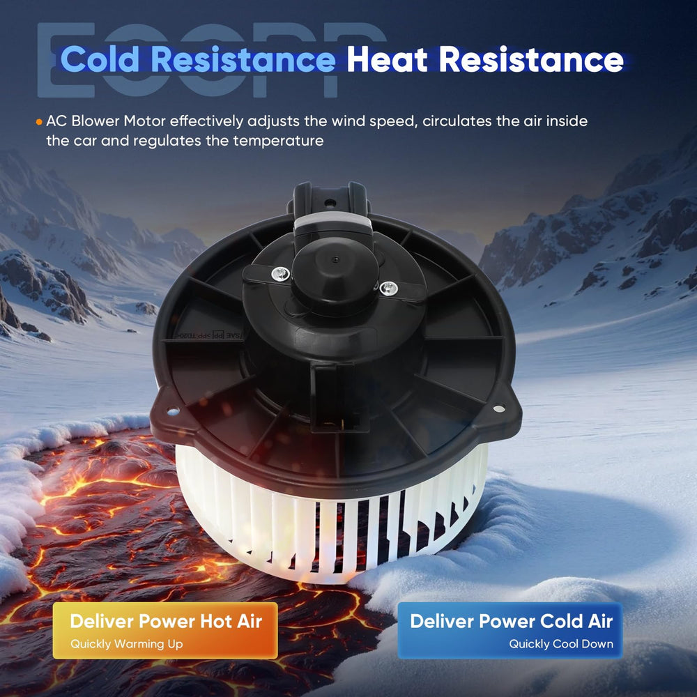 ECCPP blower motor fan wheel closeup balanced for low vibration