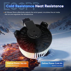 ECCPP fan wheel close-up showing balanced blades for quieter cabin airflow